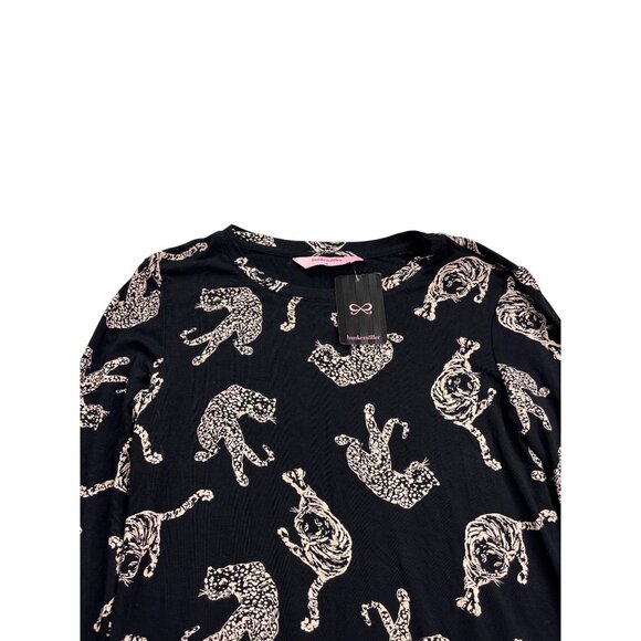 Hunkemöller Womens Long Sleeve Leopard Tiger Print Top Size XS New - Picture 2 of 9